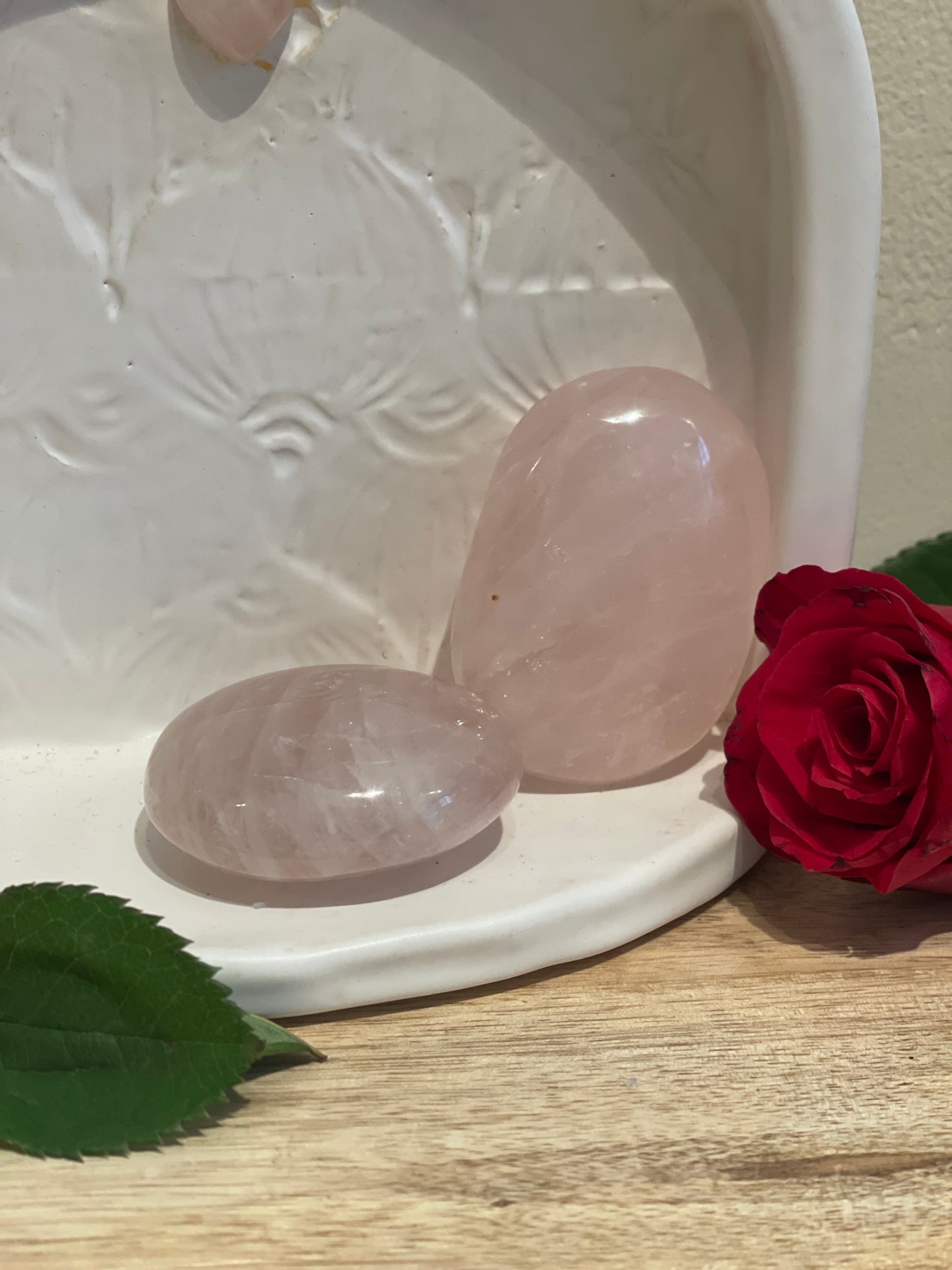 Rose Quartz Crystal Heart Chakra - M