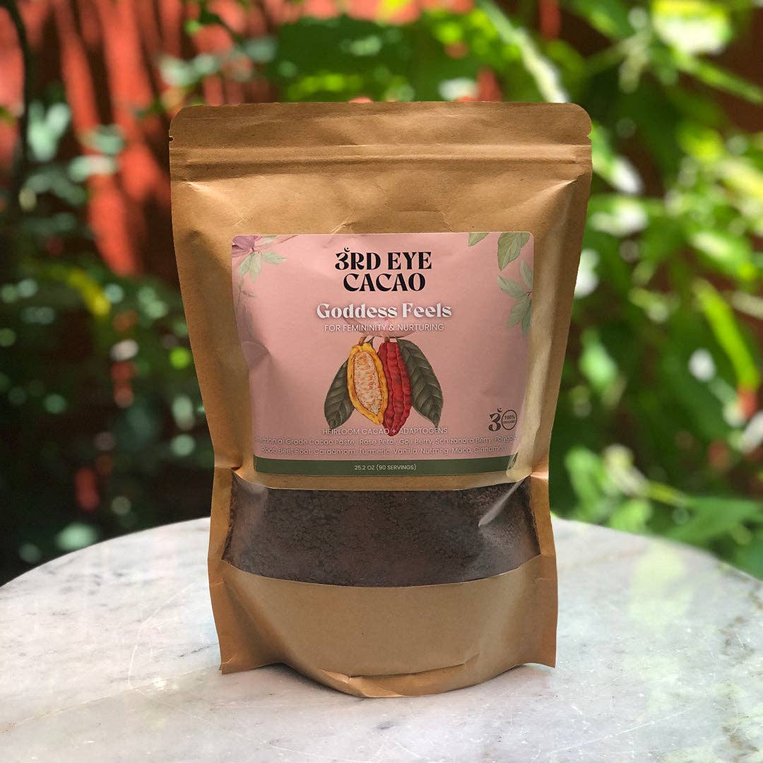 Third Eye Ceremonical Cacao - Goddess Feels Elixir: 8.4oz Tin (30 Servings)