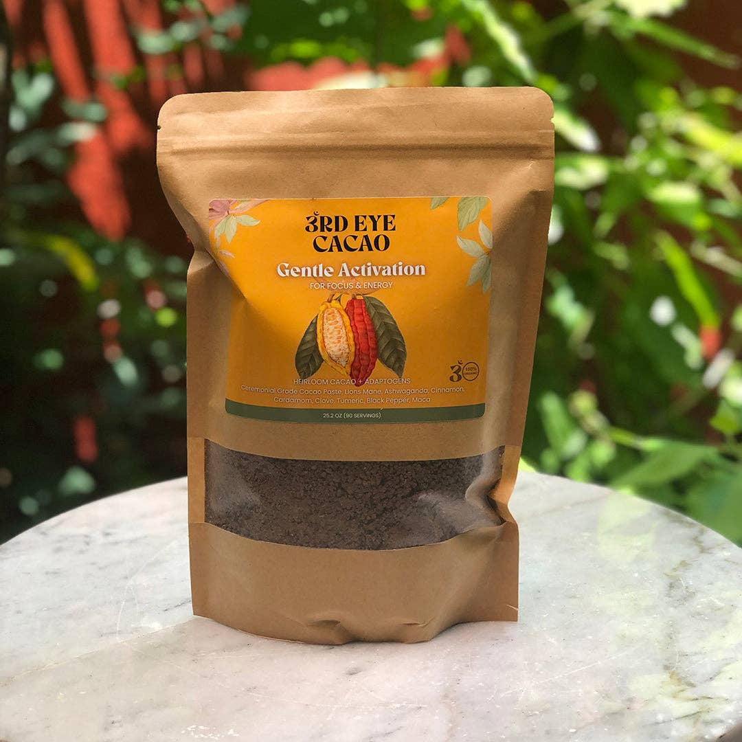 Third Eye Ceremonial Cacao - Gentle Activation Elixir: 8.4oz Tin (30 Servings)
