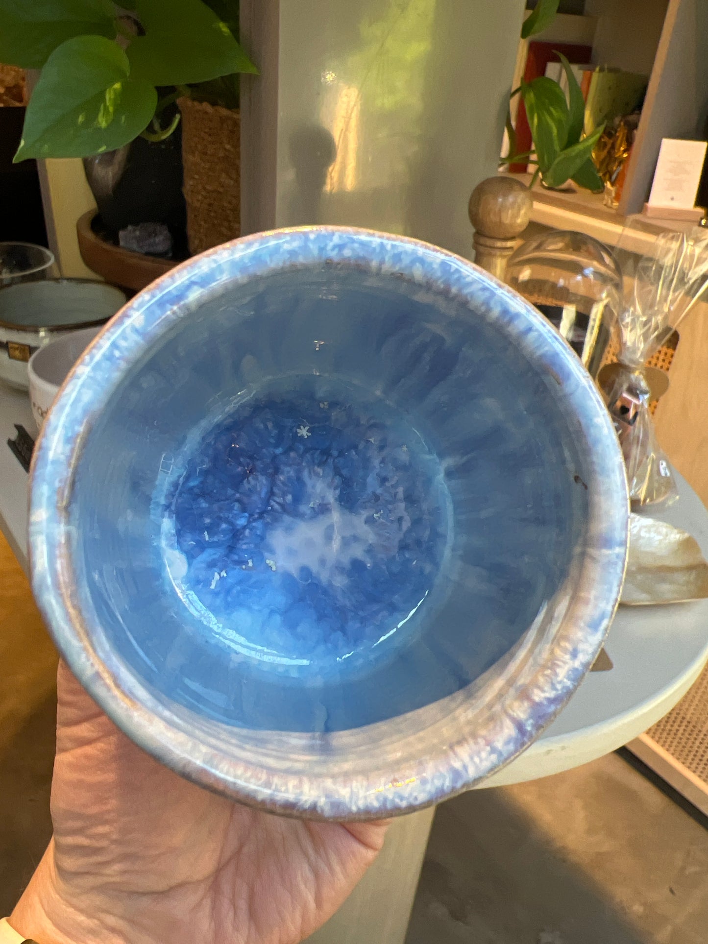 Handmade ceramic cacao cup “Moon phases” - Studio Avalon Boheme