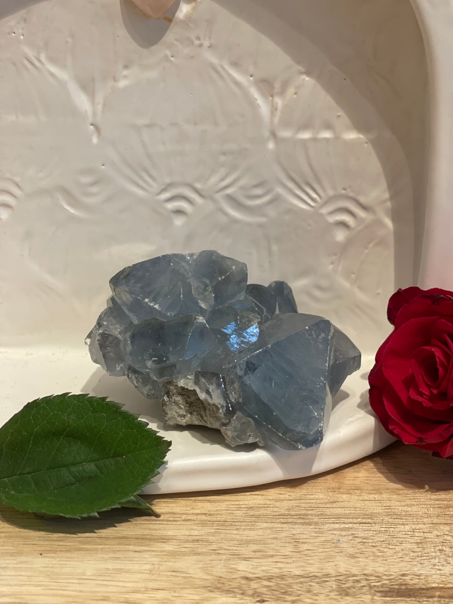 Blue Calcite Crystal Throat Chakra