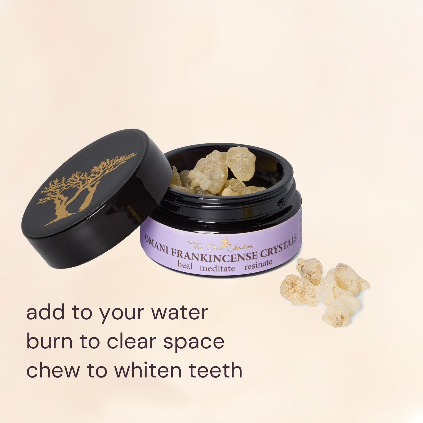 THE OHM COLLECTION OMANI FRANKINCENSE RESIN CRYSTALS SUPPLEMENTS & SCENTS