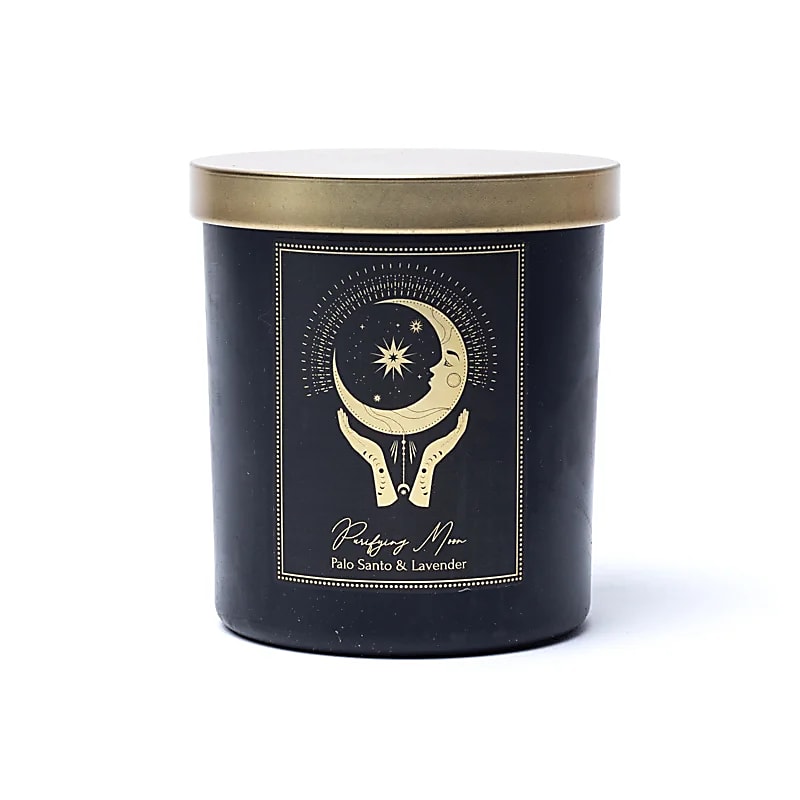 MANIFESTATION CANDLE PURIFYING MOON IN GLASS WITH LID – 200 G