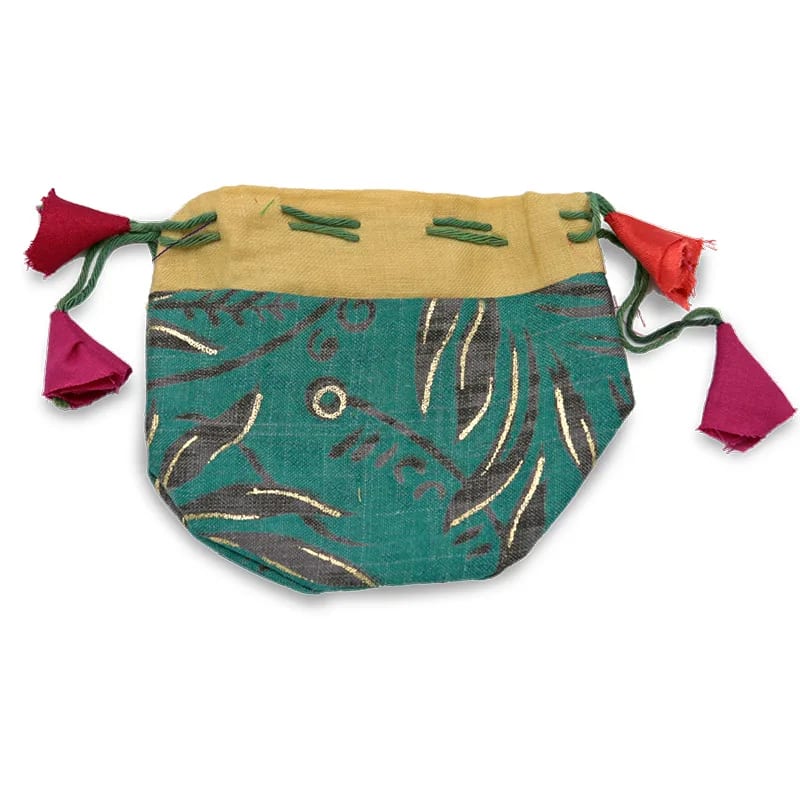 SURPRISE PENDULUM BAG COTTON ASSORTED - DIFFERENT COLOURS – 8X6 CM