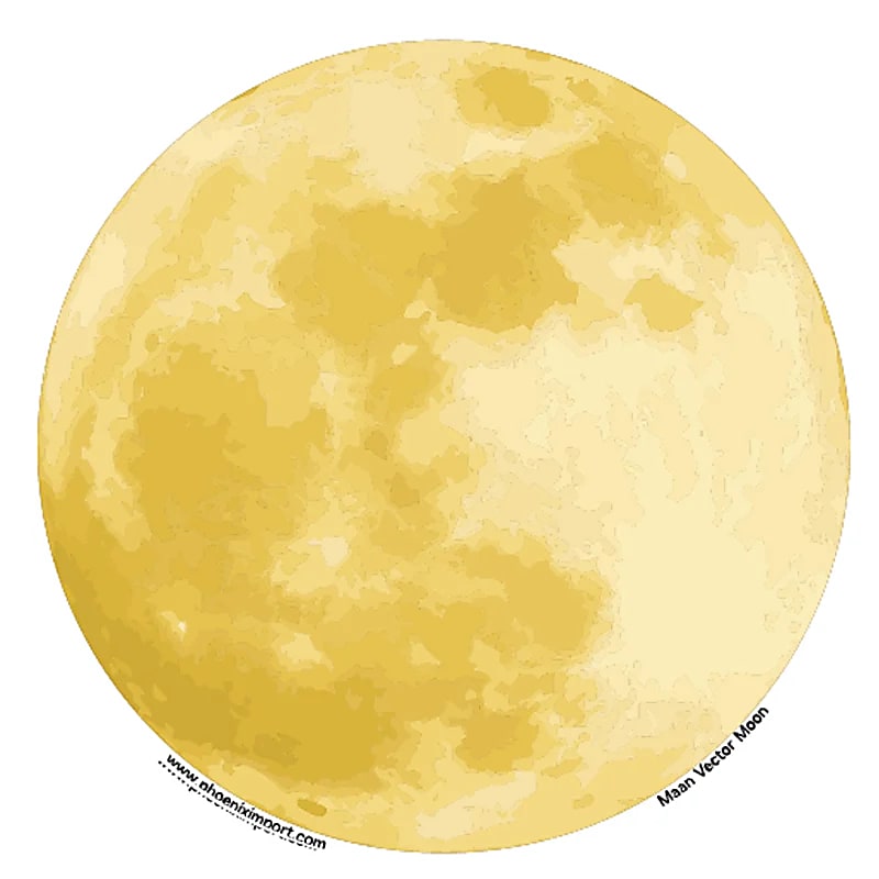 WINDOW STICKER FULL MOON – 11.7 CM