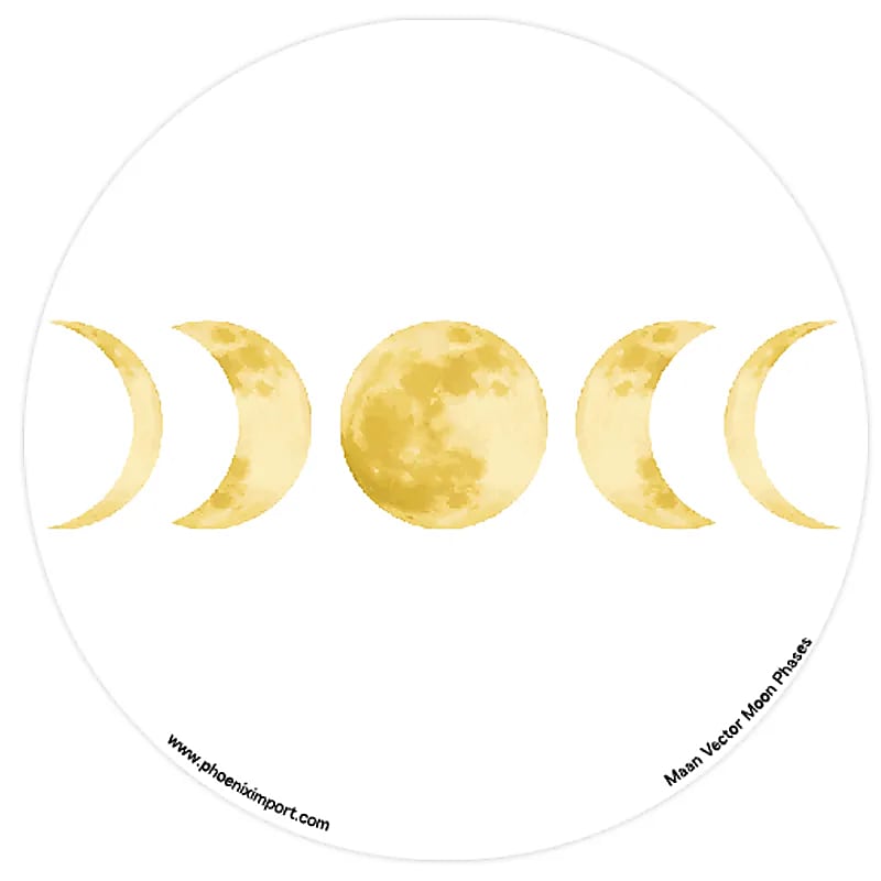 WINDOW STICKER MOON PHASES – 11.7 CM