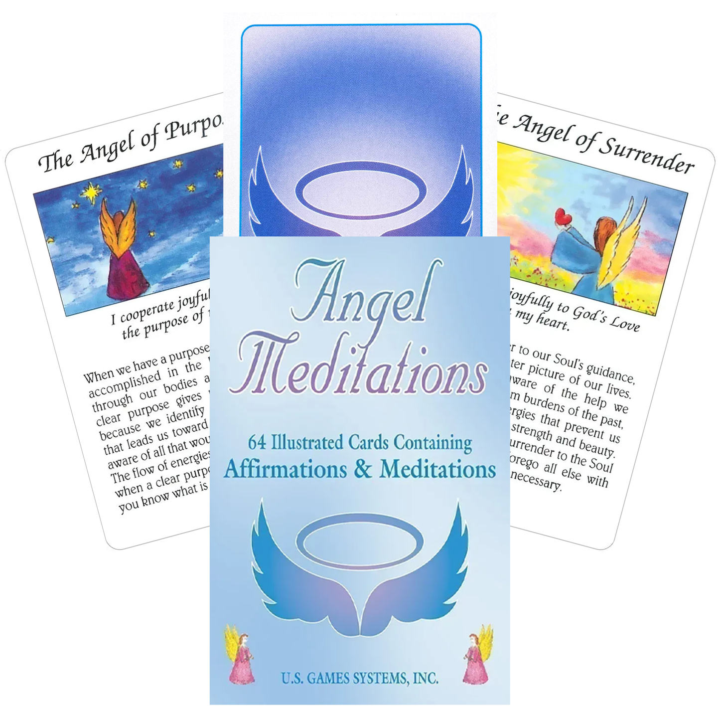 ANGEL MEDITATION AFFIRMATIONS CARDS DECK US GAMES SYSTEMS