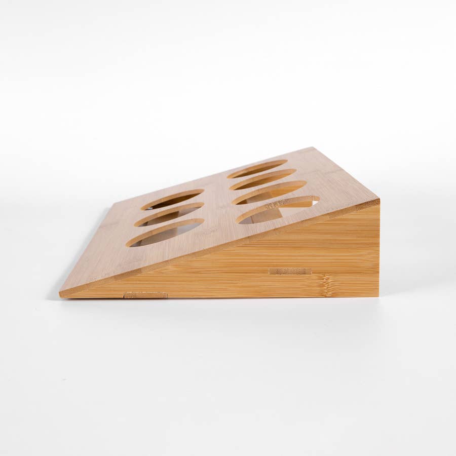 Bamboo display for our be better chakra teas