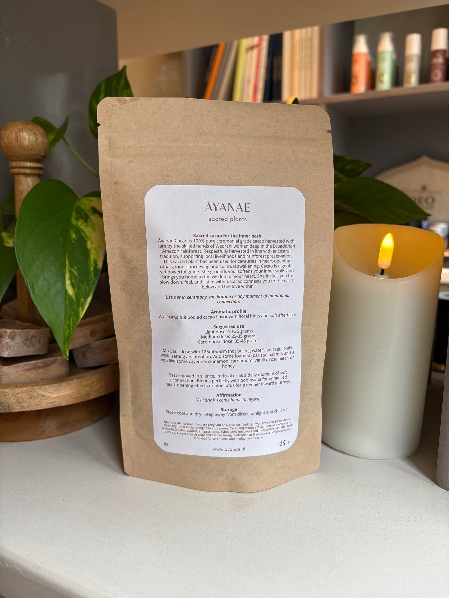 100% CEREMONIAL GRADE CACAO AYANAE ECUADOR 450gr