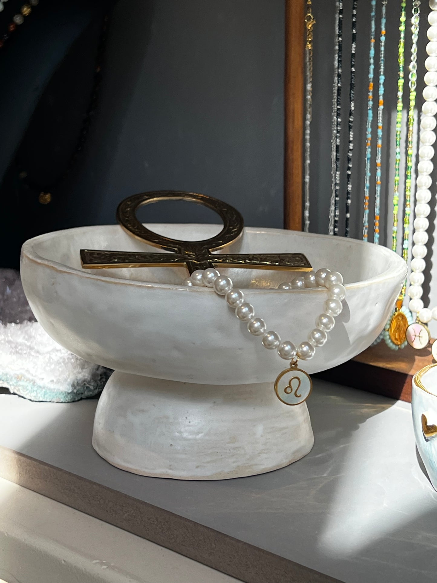 Handmade big smudge bowl- Cream- Studio Avalon Boheme