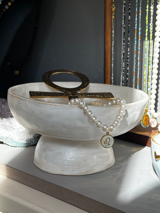 Handmade big smudge bowl- Cream- Studio Avalon Boheme