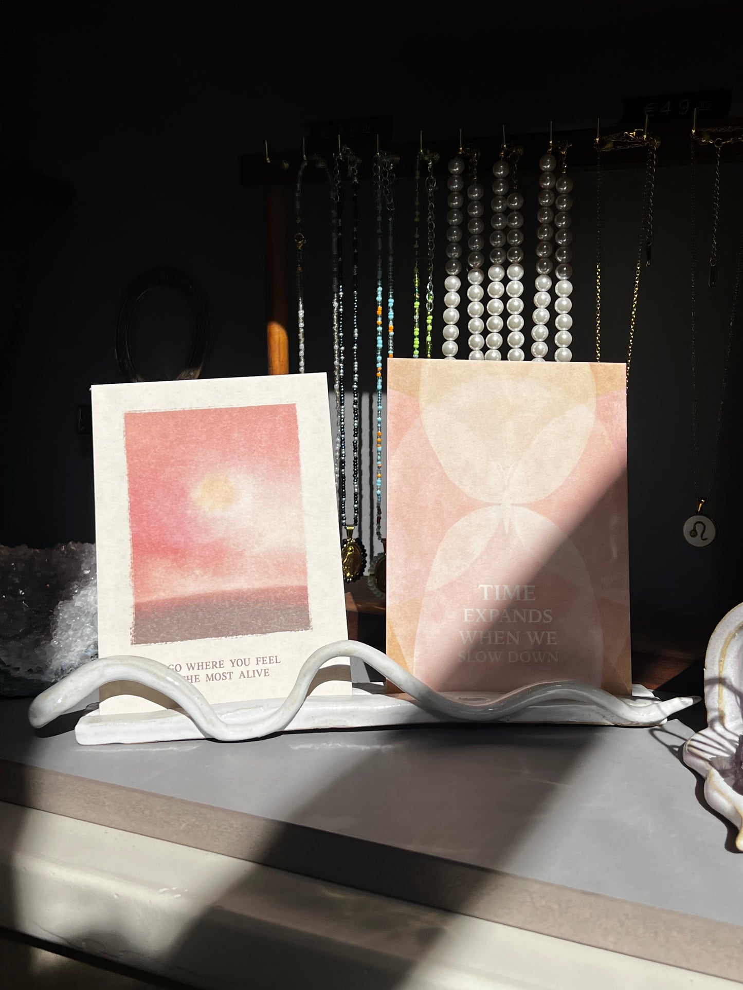 Handmade ceramic cardholder - Kundalini Snake - Studio Avalon Boheme