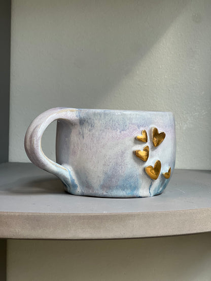 Handmade ceramic mug “Breath in Love” - Studio Avalon Boheme