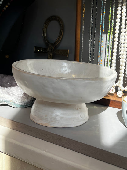 Handmade big smudge bowl- Cream- Studio Avalon Boheme