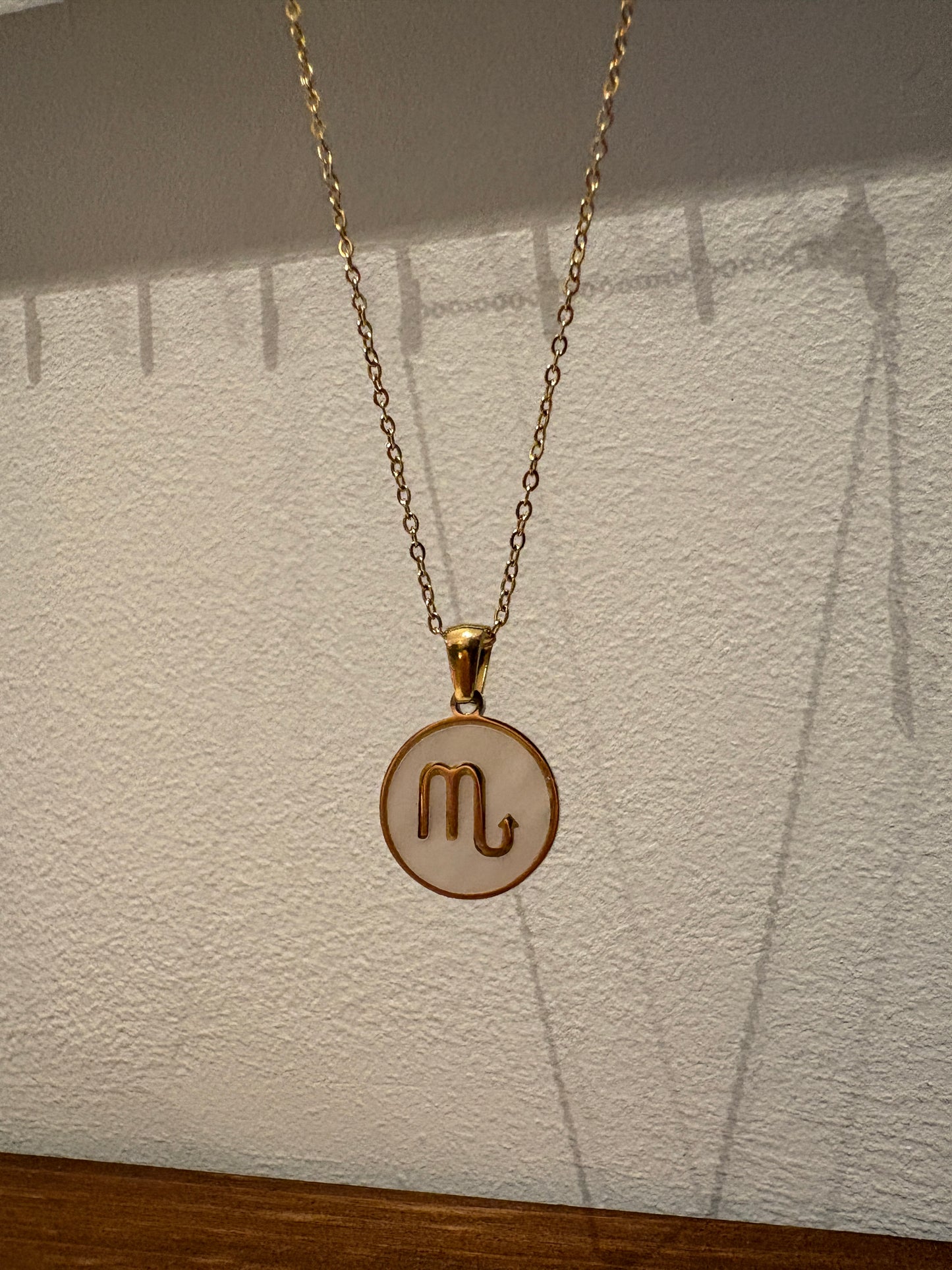 Zodiac Sign 18K Gold Plated Necklace Scorpio Schorpioen Chain