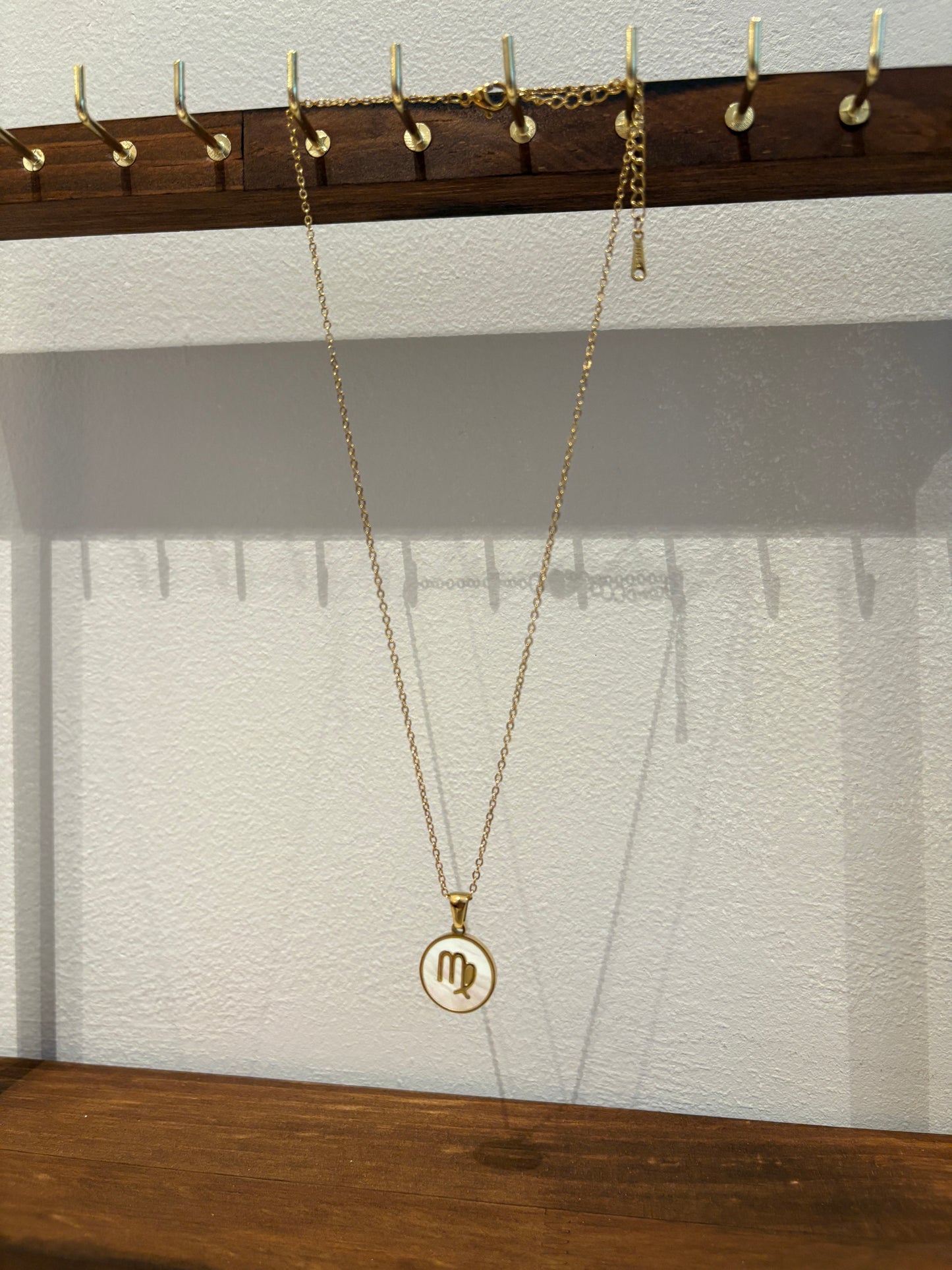 Zodiac Sign 18K Gold Plated Necklace Virgo Maagd Chain