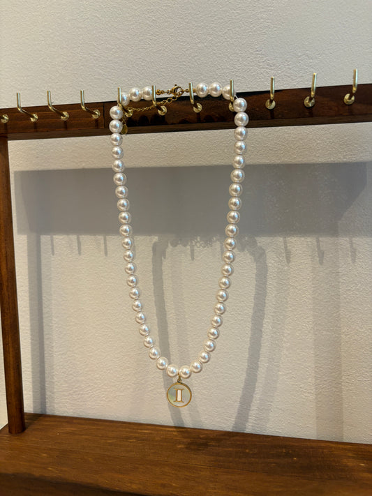Zodiac Sign 18K Gold Plated Necklace Gemini Tweelingen Beads Pearls