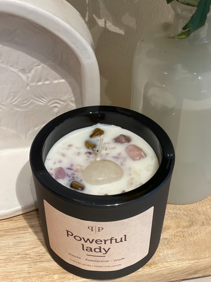 Powerful Lady Natural Soy Wax Scented Crystals Candle 500g
