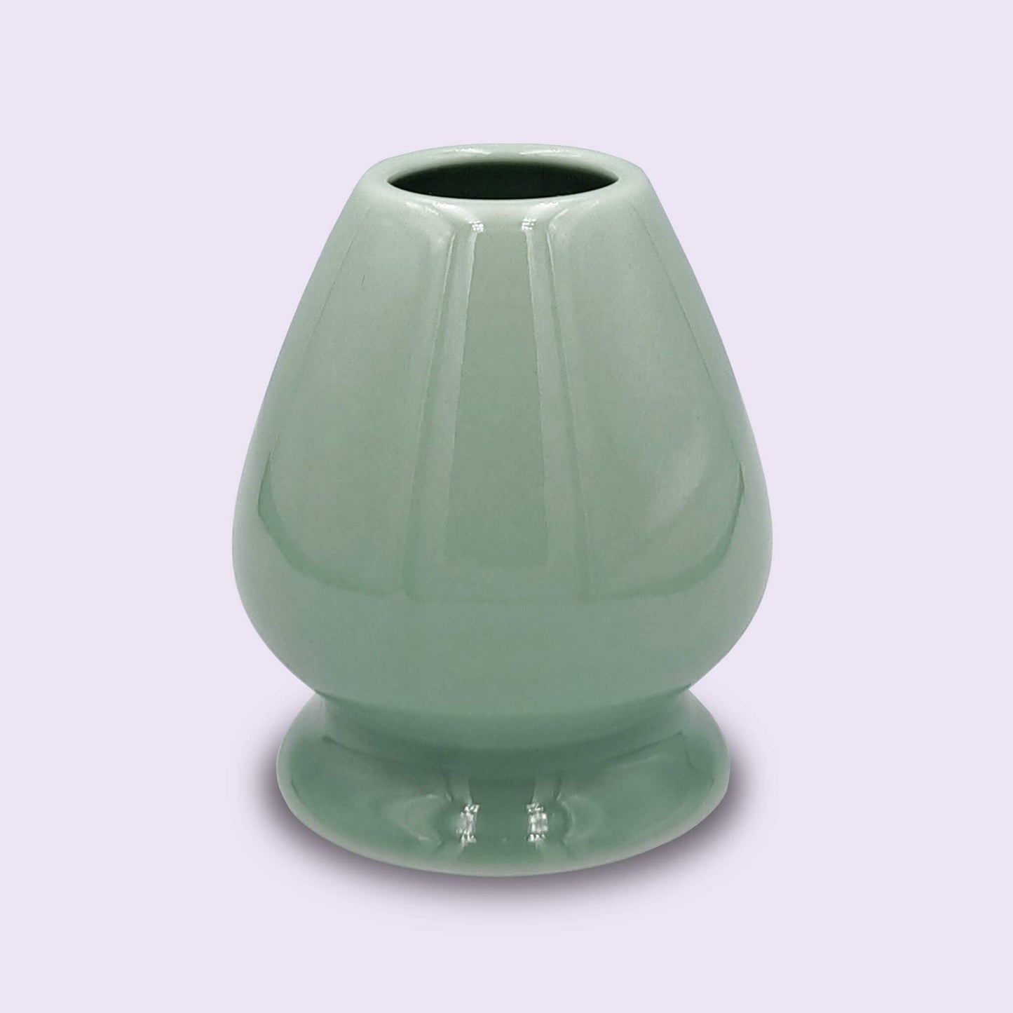 Matcha whisk holder Kusenaoshi green ceramic