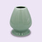 Matcha whisk holder Kusenaoshi green ceramic