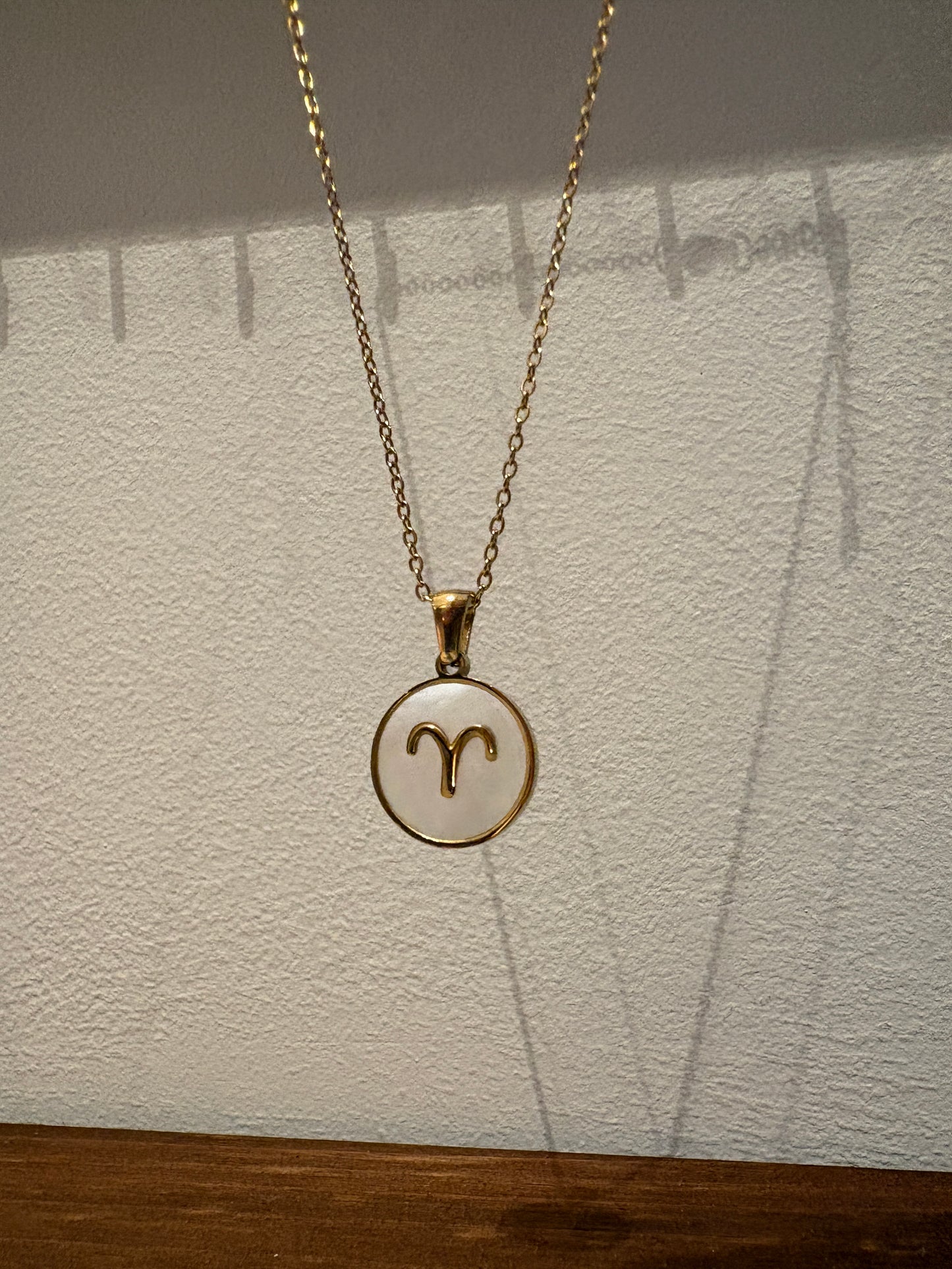 Zodiac Sign 18K Gold Plated Necklace Aries Ram Chain