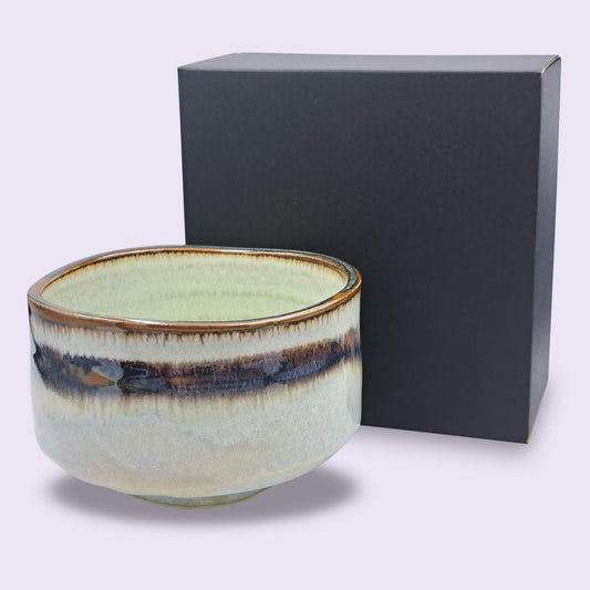 Japanese Matcha Bowl Chawan Wasabi handmade ceramic
