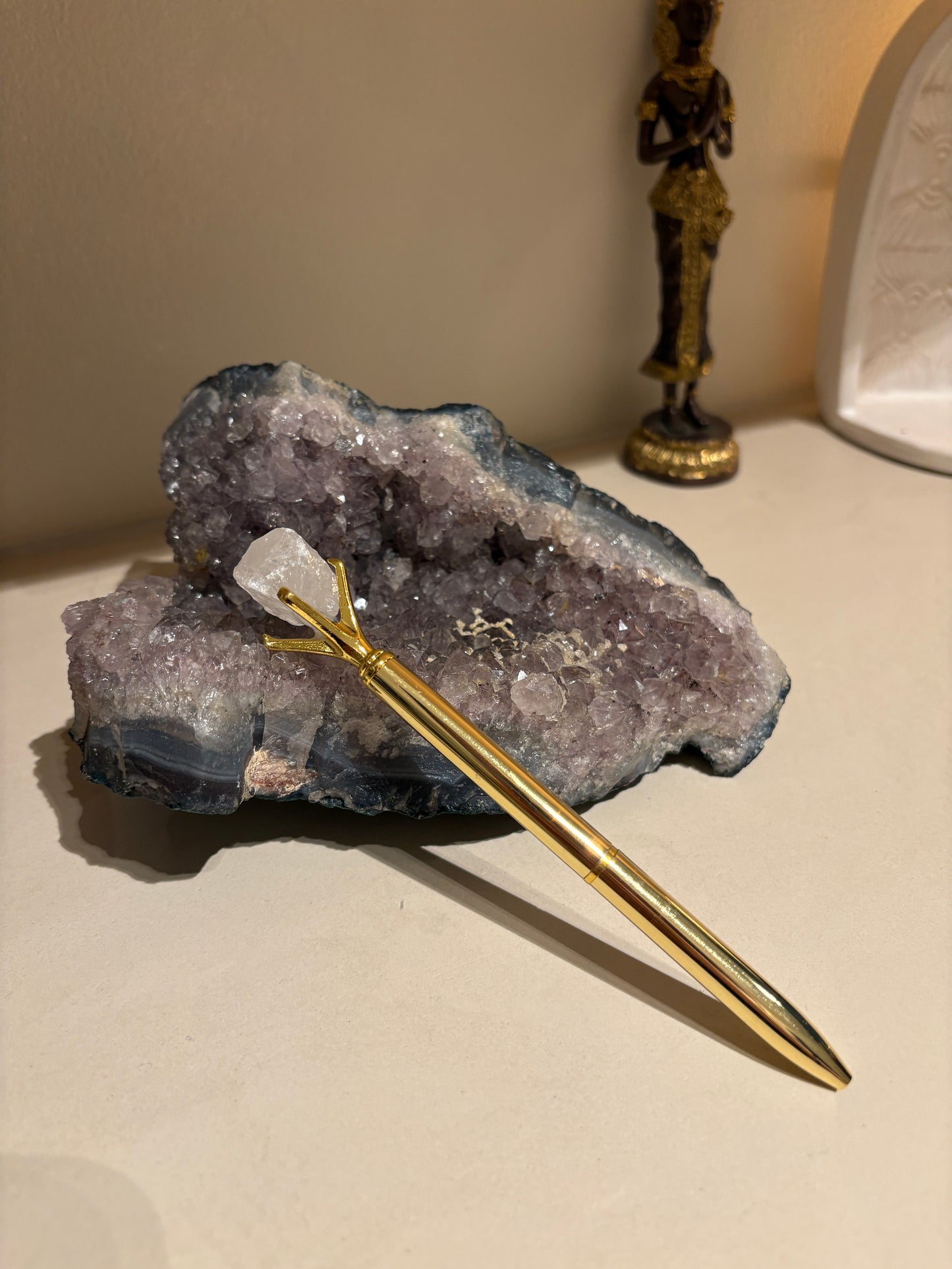 Mountain Crystal (Clear Quartz) Pen All Chakras