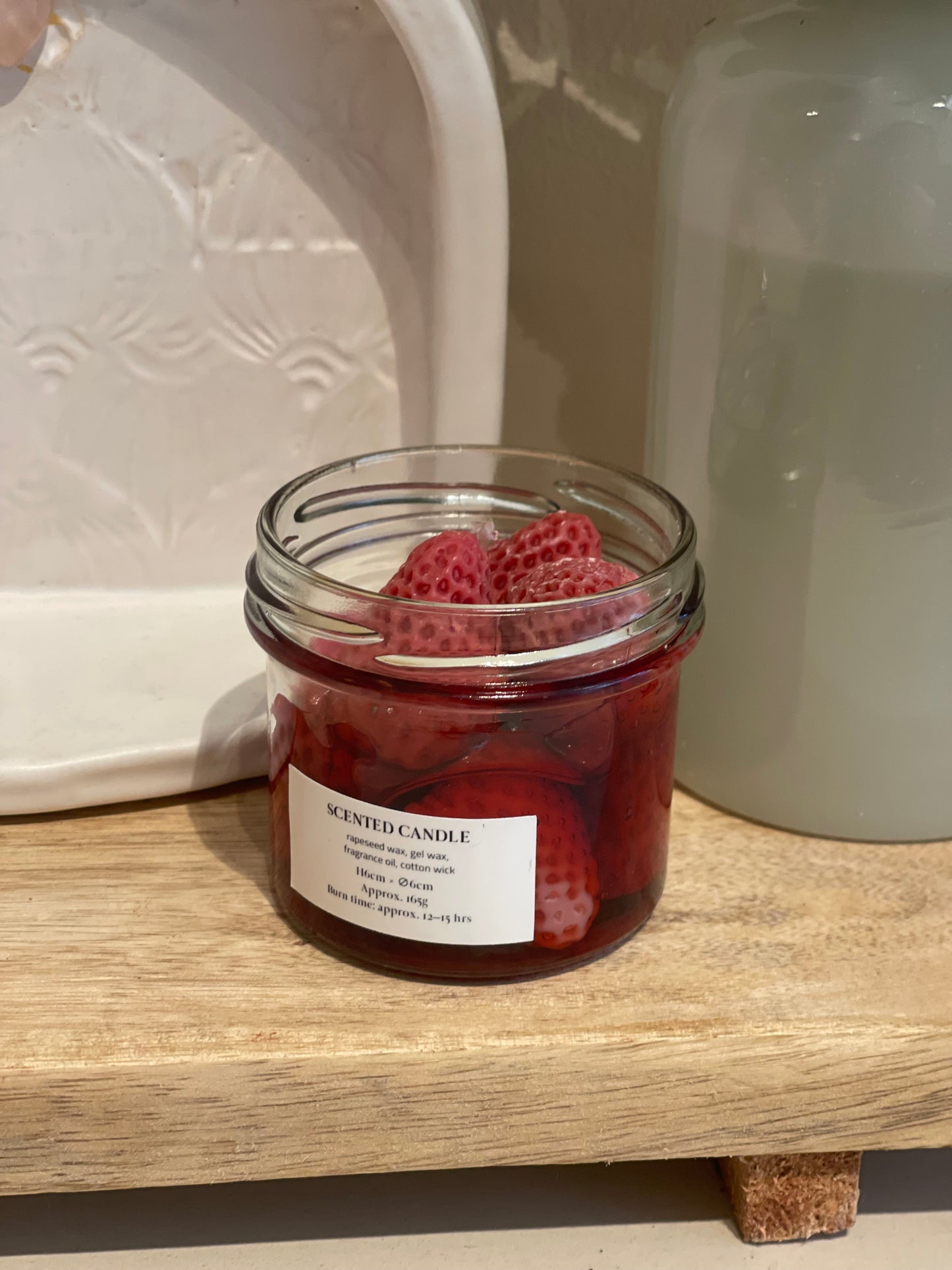 Strawberry Jam Natural Soy Wax Scented Candle 165g