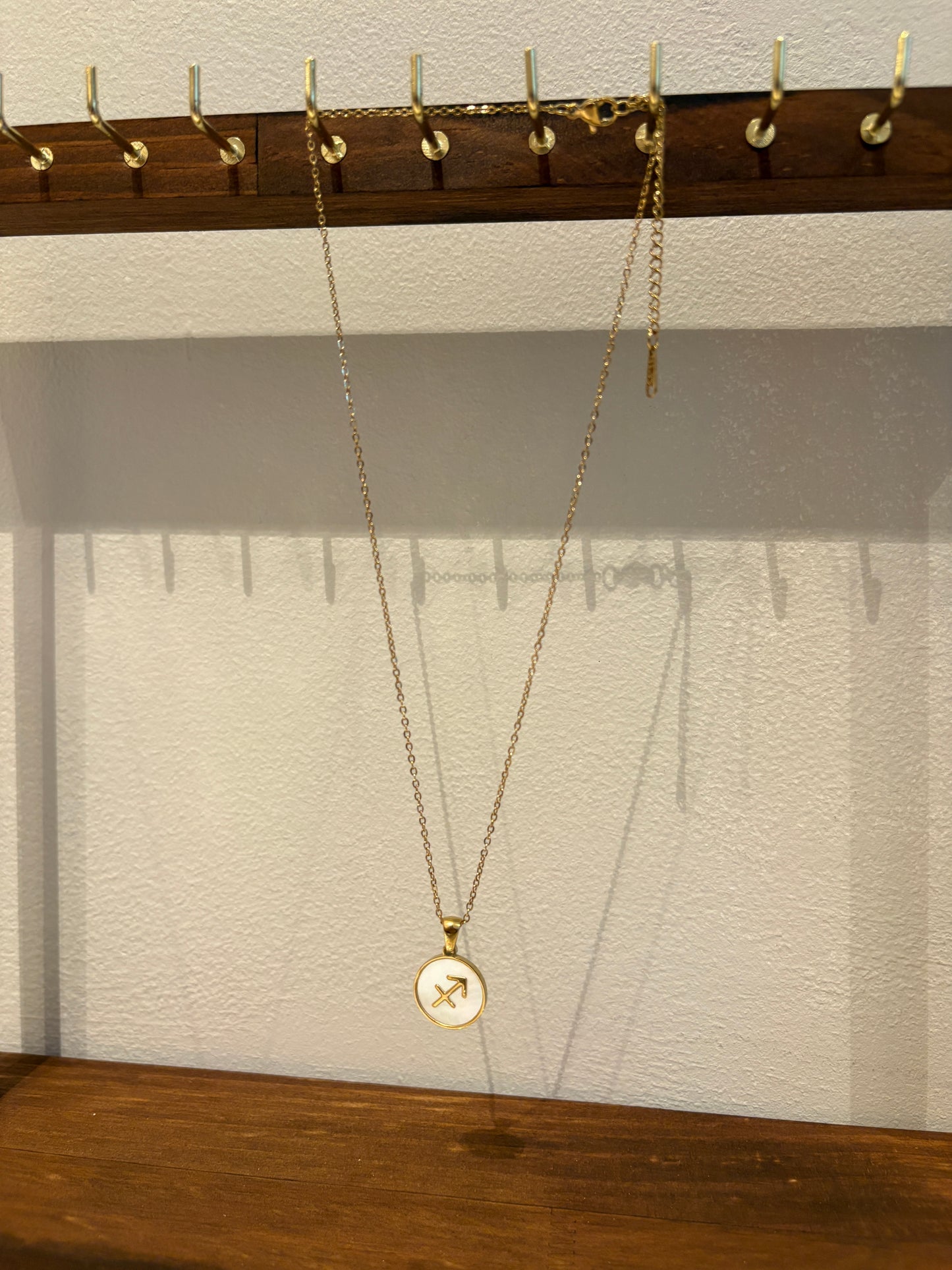 Zodiac Sign 18K Gold Plated Necklace Sagittarius Boogschutter Chain