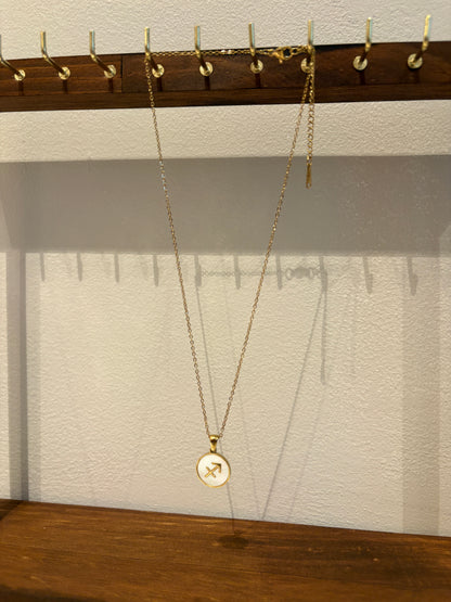 Zodiac Sign 18K Gold Plated Necklace Sagittarius Boogschutter Chain