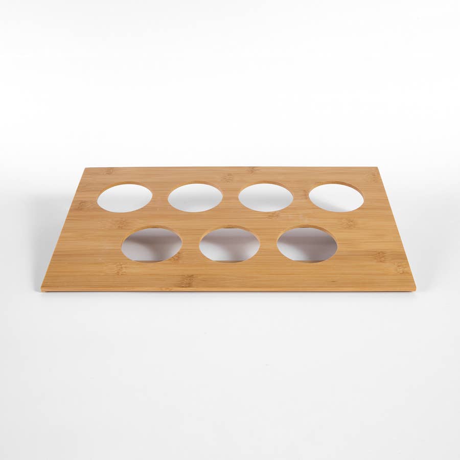 Bamboo display for our be better chakra teas