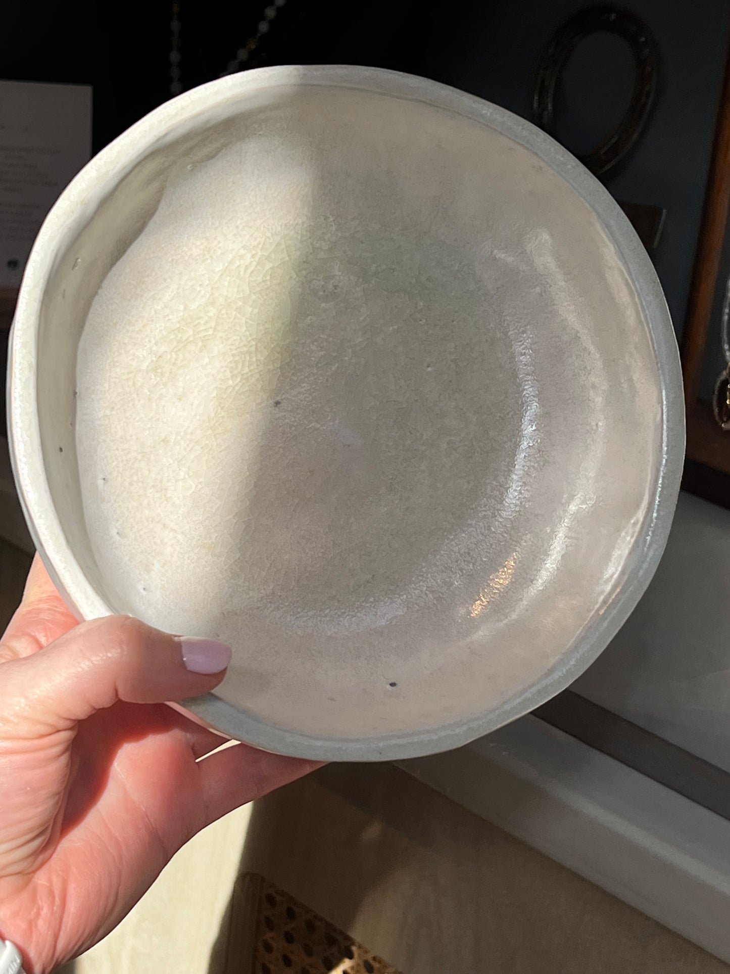Handmade big smudge bowl- Cream- Studio Avalon Boheme