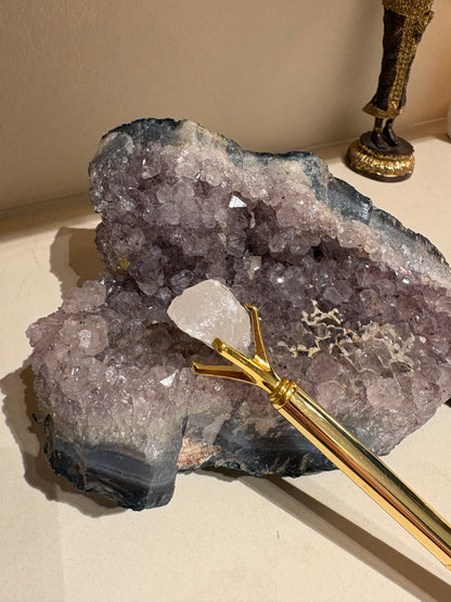 Mountain Crystal (Clear Quartz) Pen All Chakras