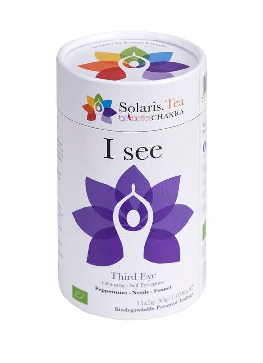 I See - Third Eye Chakra 15x2g Pyramid Tea Bags Organic: Zertifiziert biologisch