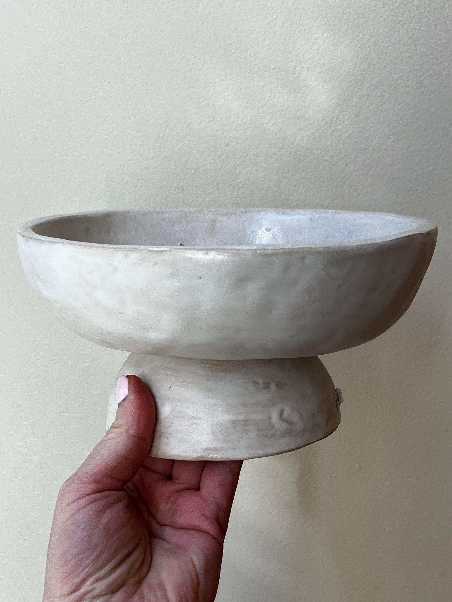 Handmade big smudge bowl- Cream- Studio Avalon Boheme