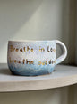 Handmade ceramic mug “Breath in Love” - Studio Avalon Boheme