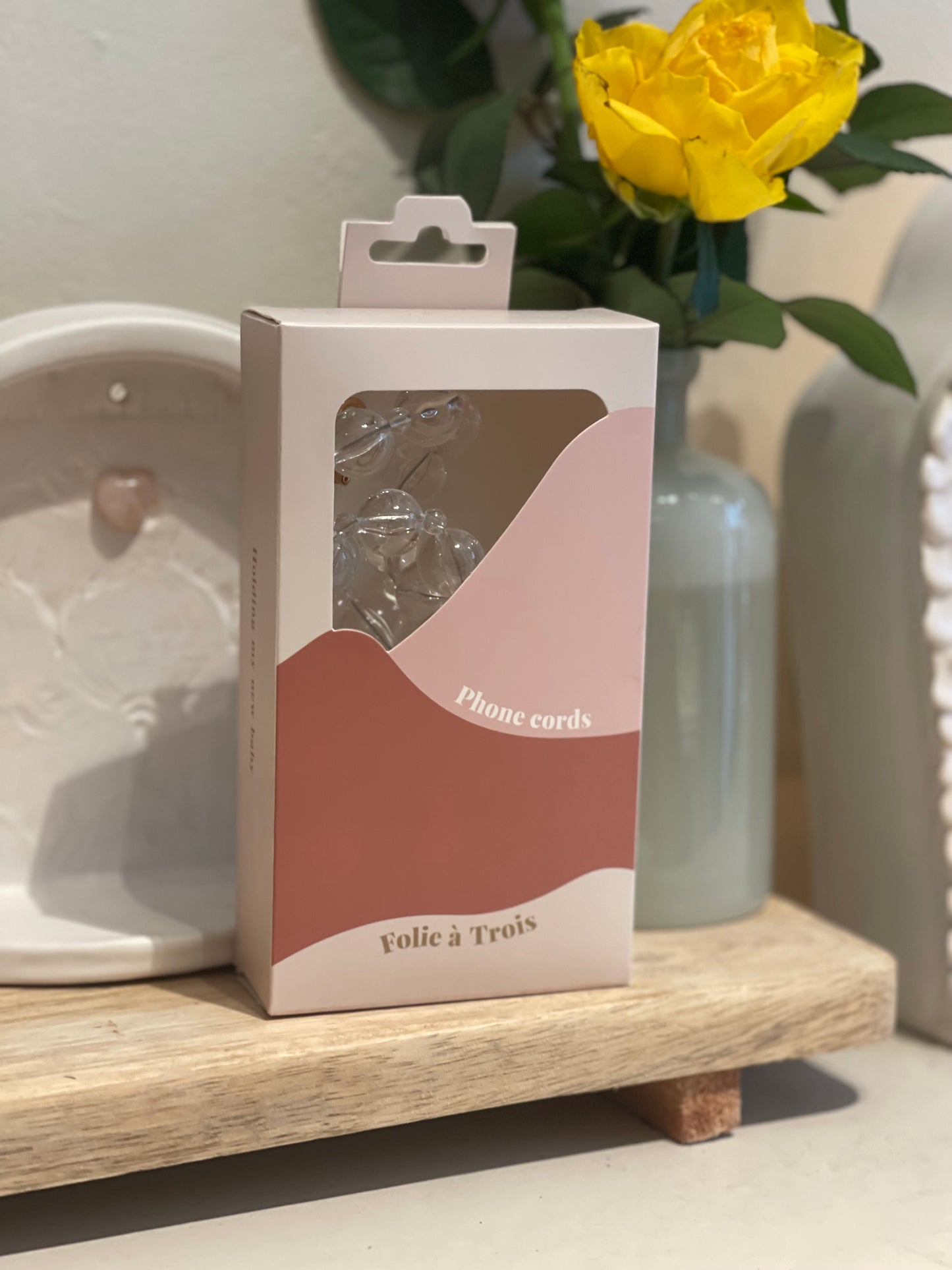 ‘Juniper’ Phone Cord – Clear