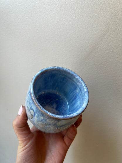 Handmade ceramic cacao cup “Moon phases” - Studio Avalon Boheme