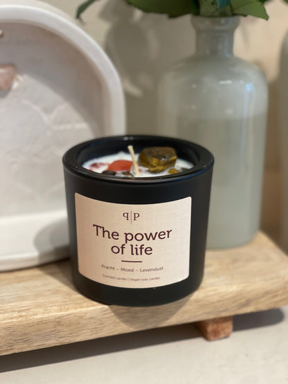 The Power of Life Natural Soy Wax Scented Crystals Candle 500g