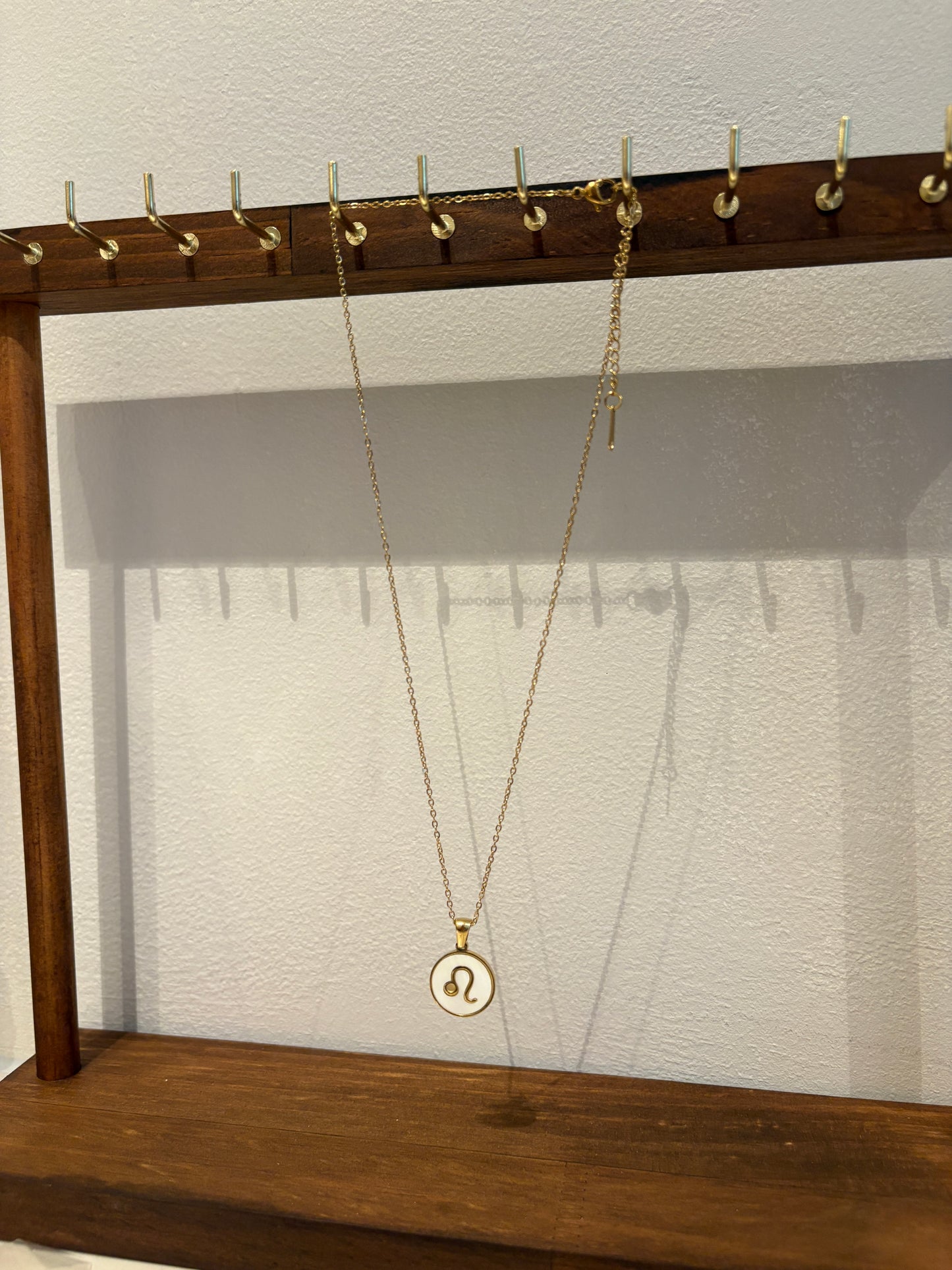 Zodiac Sign 18K Gold Plated Necklace Leo Leeuw Chain