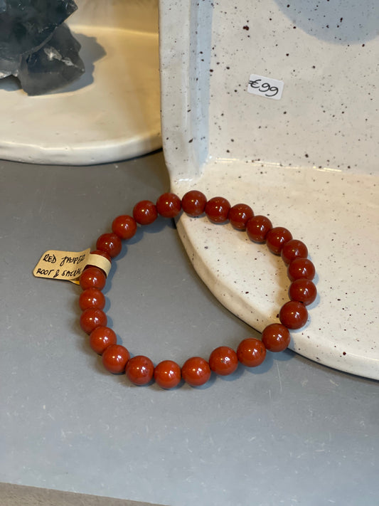 Red Jasper Crystal Bracelet Root Chakra