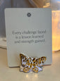 Studio Avalon_ Handmade Ceramic Card Holder_Gold Layered Butterfly