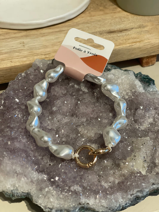 Pearl Phone Cord Wristlet