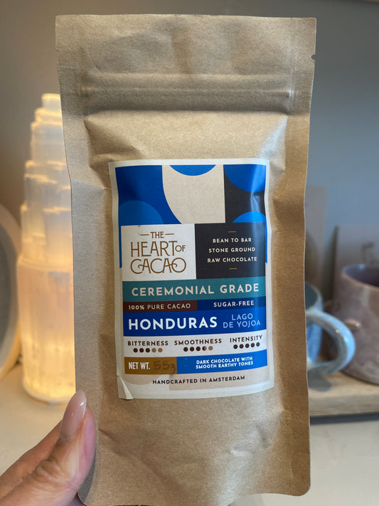 The Heart of Cacao- HONDURAS 100% CEREMONIAL CACAO TABLET 55G