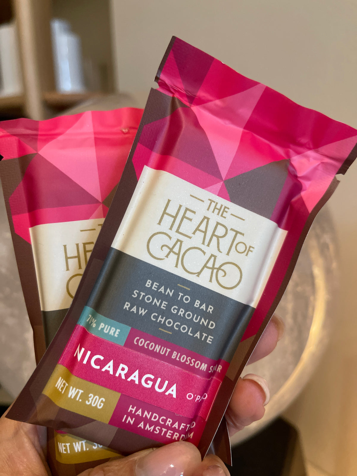 The Heart of Cacao- NICARAGUA CERtfcEMONIAL CACAO CHOCOLATE BAR 30G