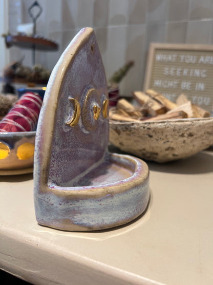 Handmade altar - 24K Gold Moon and heart - Studio Avalon Bohème