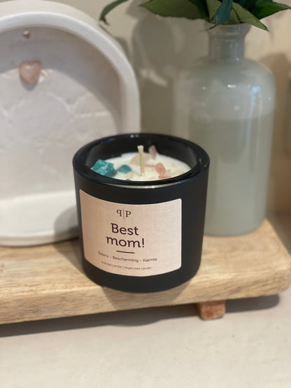 Best Mom! Natural Soy Wax Scented Crystals Candle 500g