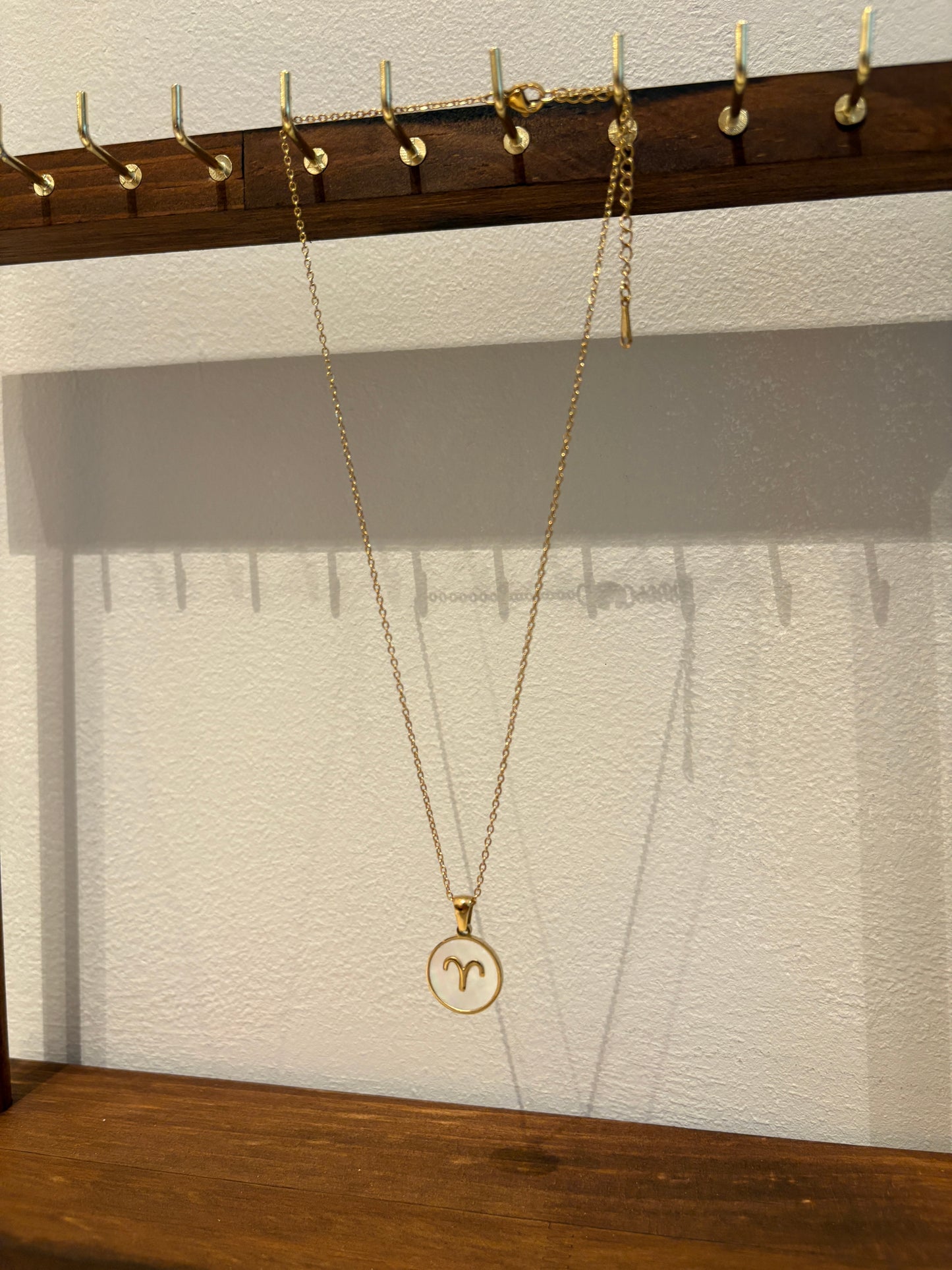Zodiac Sign 18K Gold Plated Necklace Aries Ram Chain