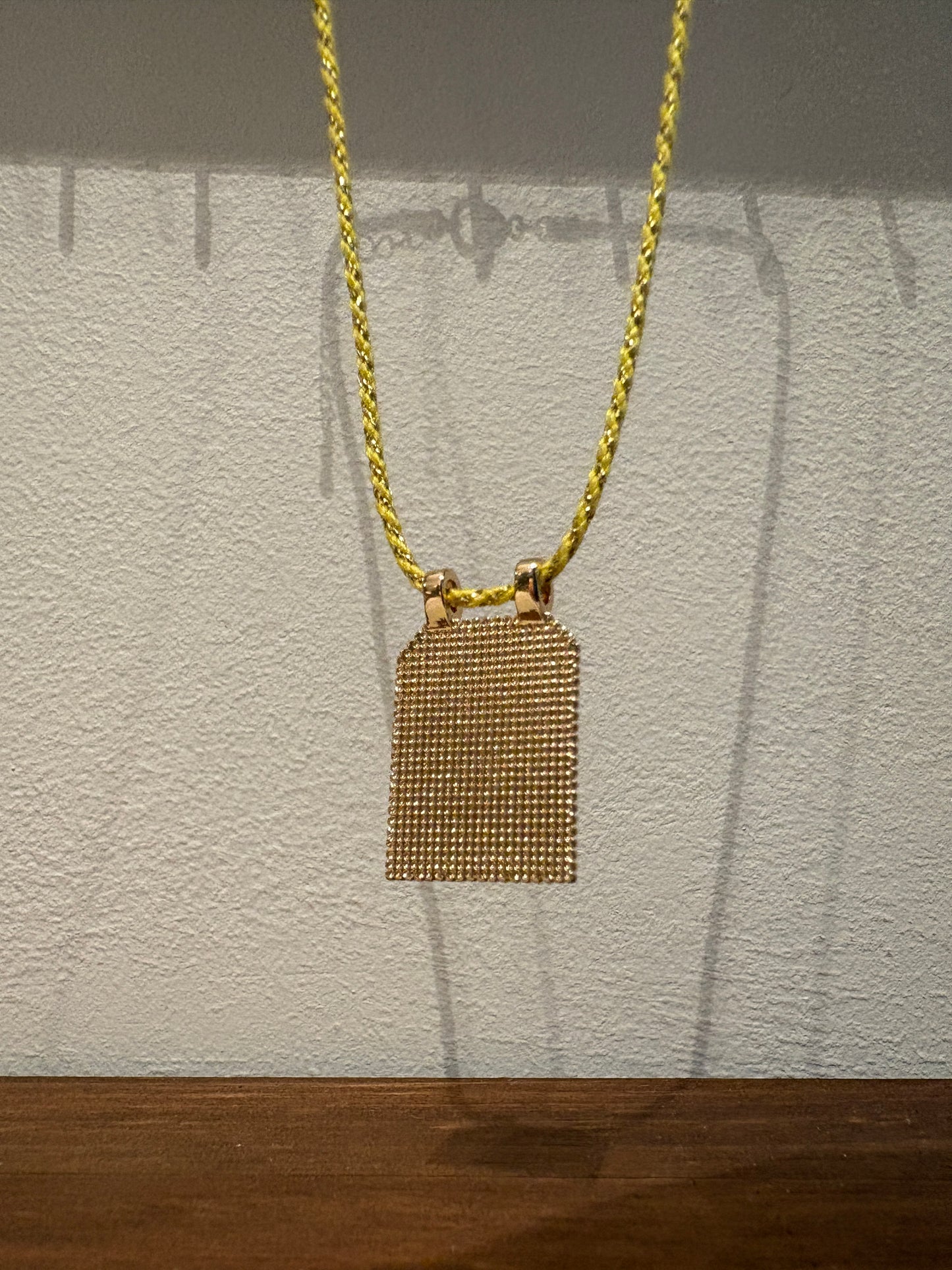 Yellow Necklace Burning Heart Tarot Card