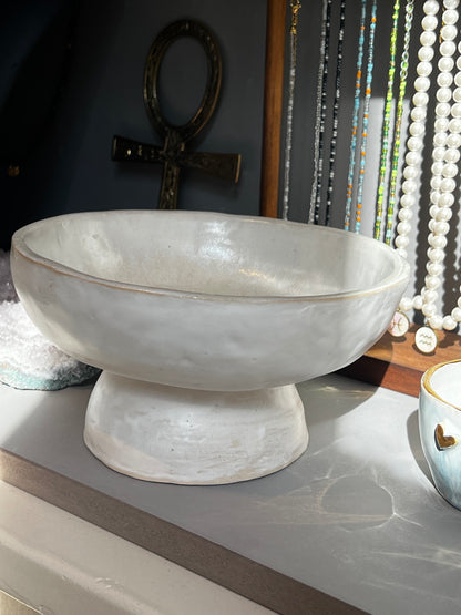 Handmade big smudge bowl- Cream- Studio Avalon Boheme